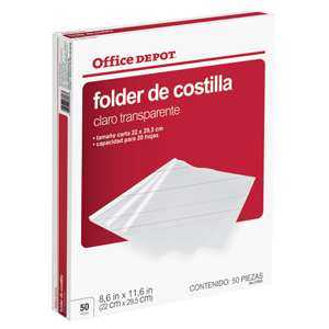 OFFICE DEPOT FOLDER CON COSTILLA T/CARTA C/50 OFFICE DEPOT FOLDER CON COSTILLA T/CARTA C/50