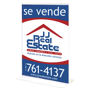 PORTA LETRERO CON BASE OD