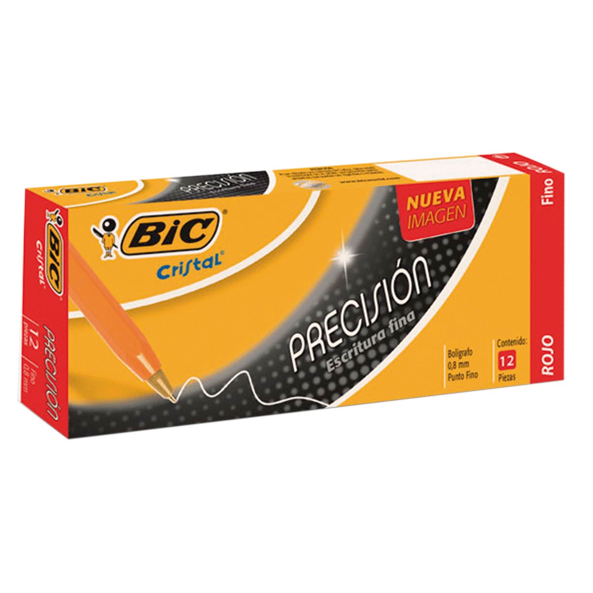 BOLIGRAFOS PREC 0.8 12U SURTIDO