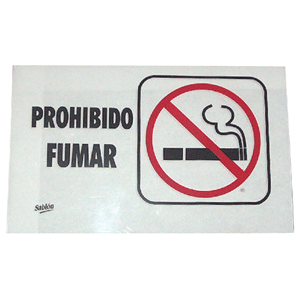 LETRERO PROHIBIDO FUMAR LETRERO PROHIBIDO FUMAR