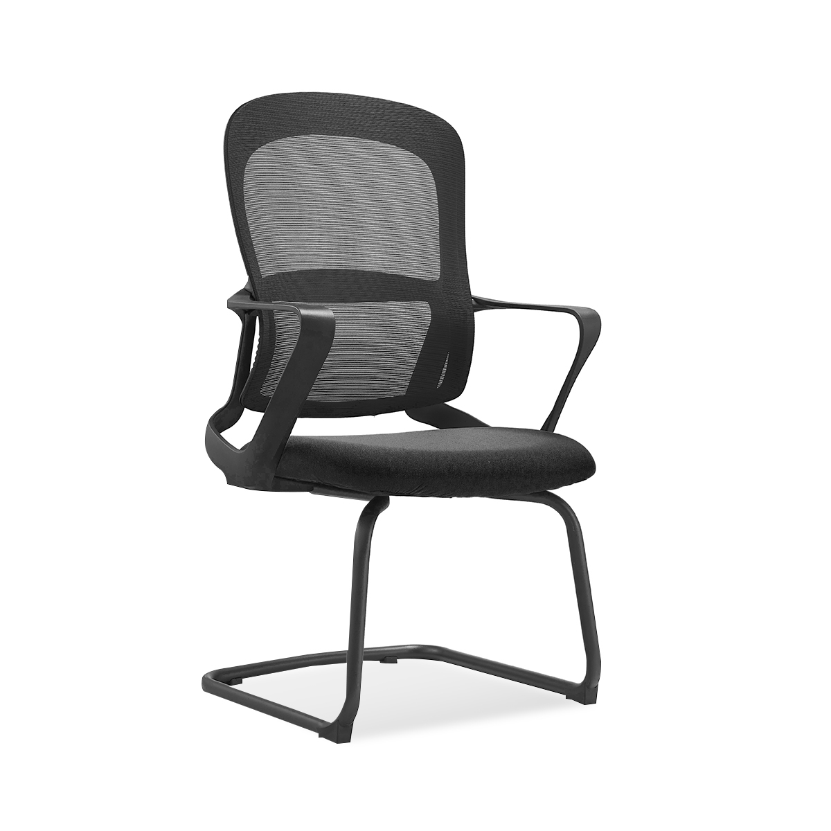 SILLA DE ESPERA MESH C/BRAZOS BASE TRINEO