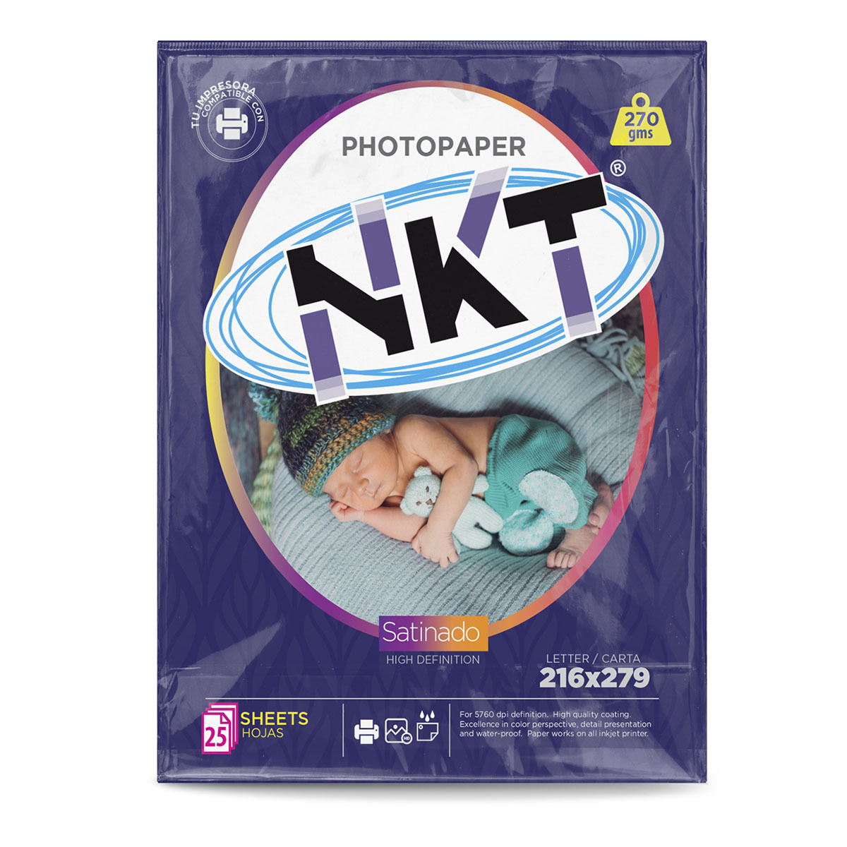 PAPEL FOTO 270G/ CARTA SATINADO 12H EN BOLSA