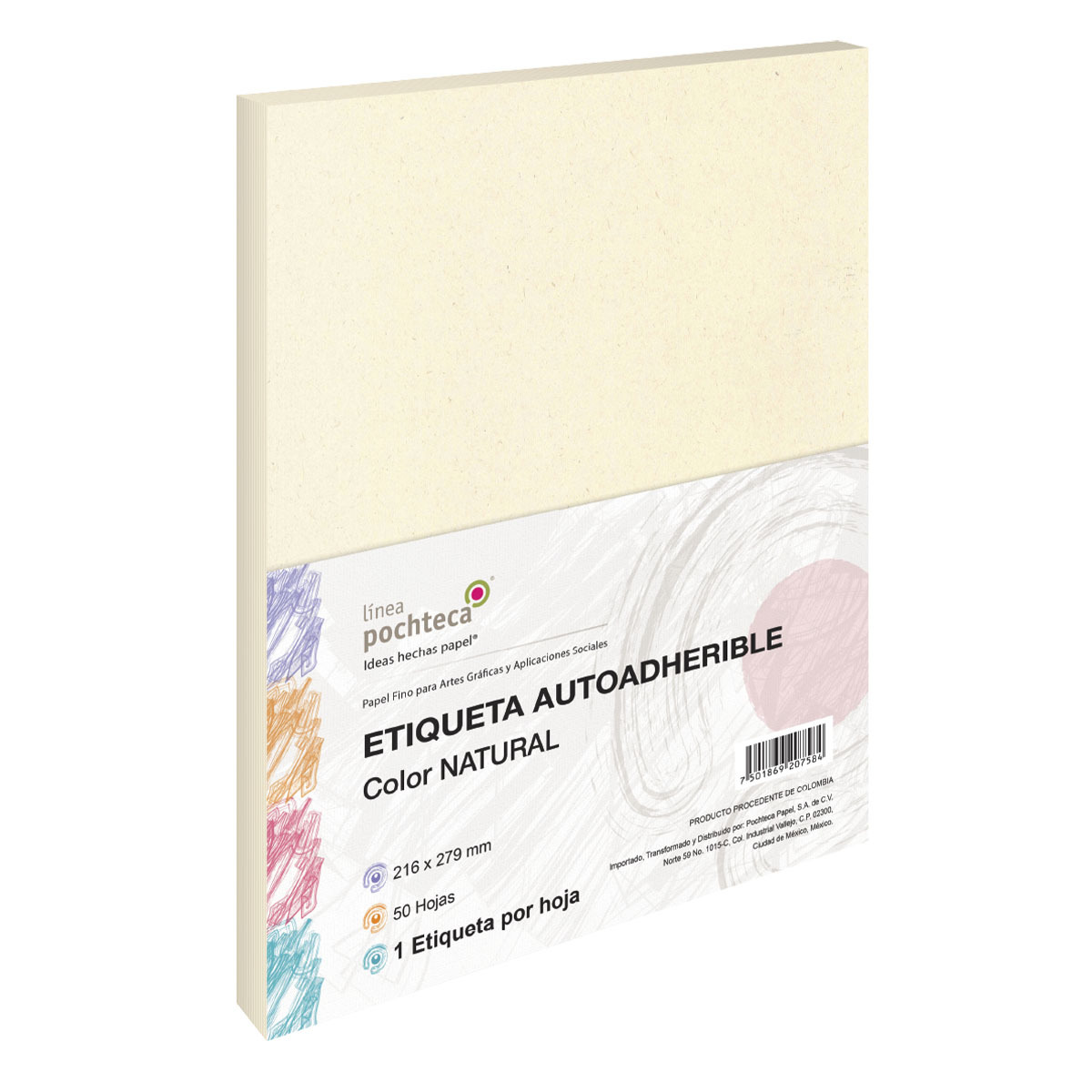 ETQ. AUTOADHERIBLE T/C NATURAL