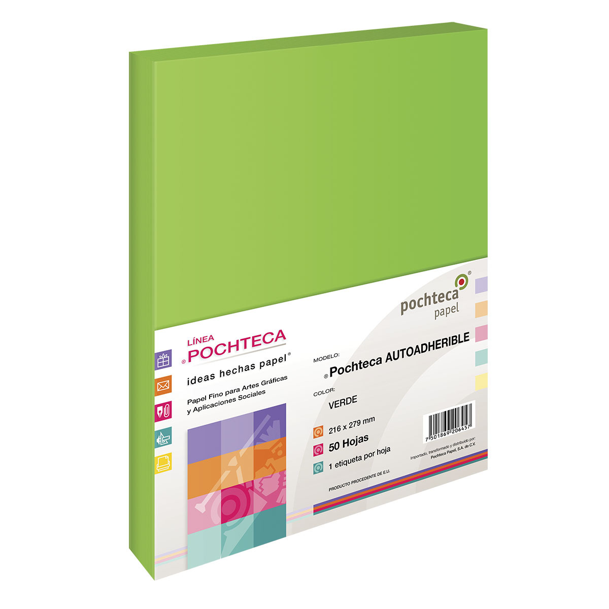 ETQ., AUTOADHERIBLE T/C VERDE