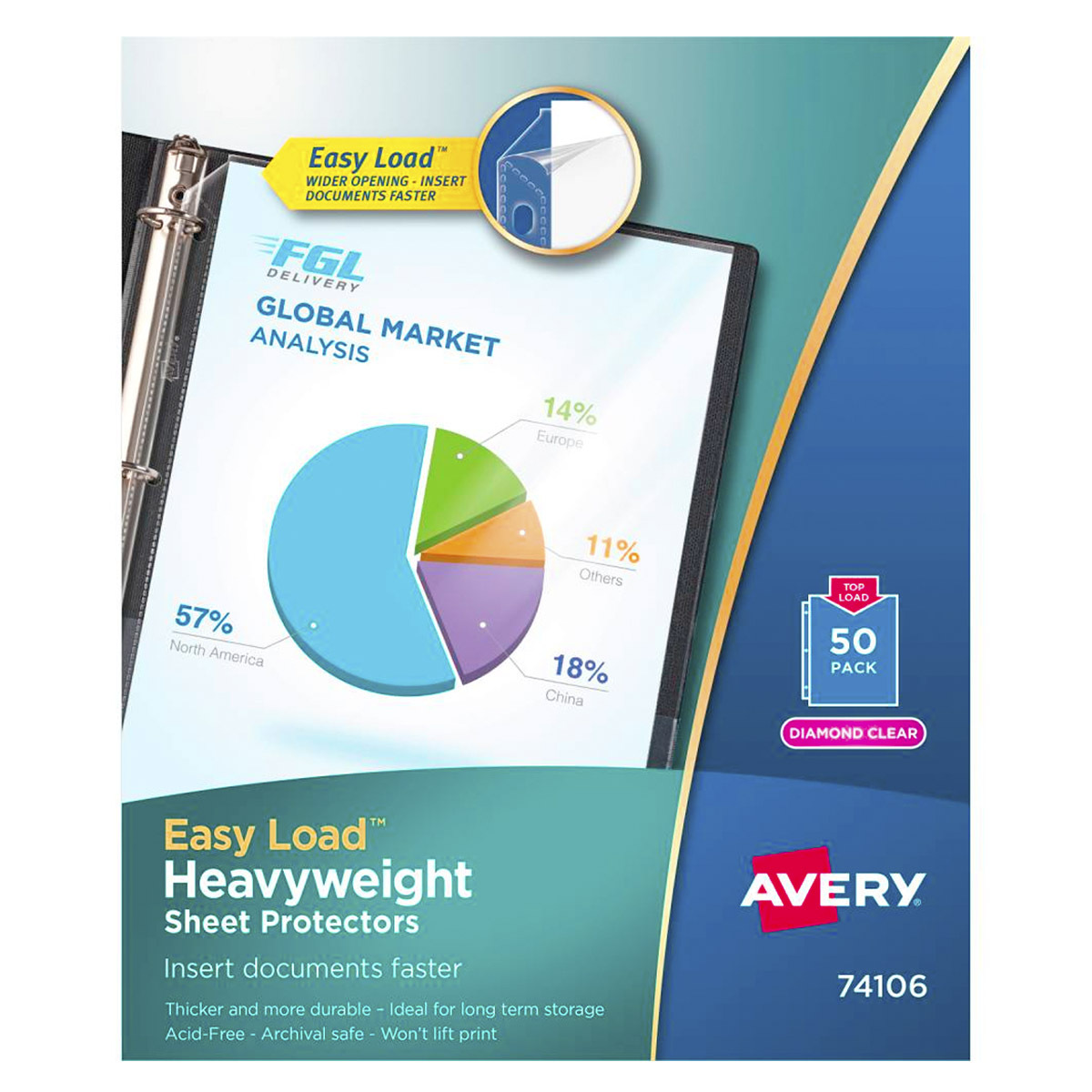 PROTECTOR DE HOJA ACABADO CRISTALINO 50 PZ