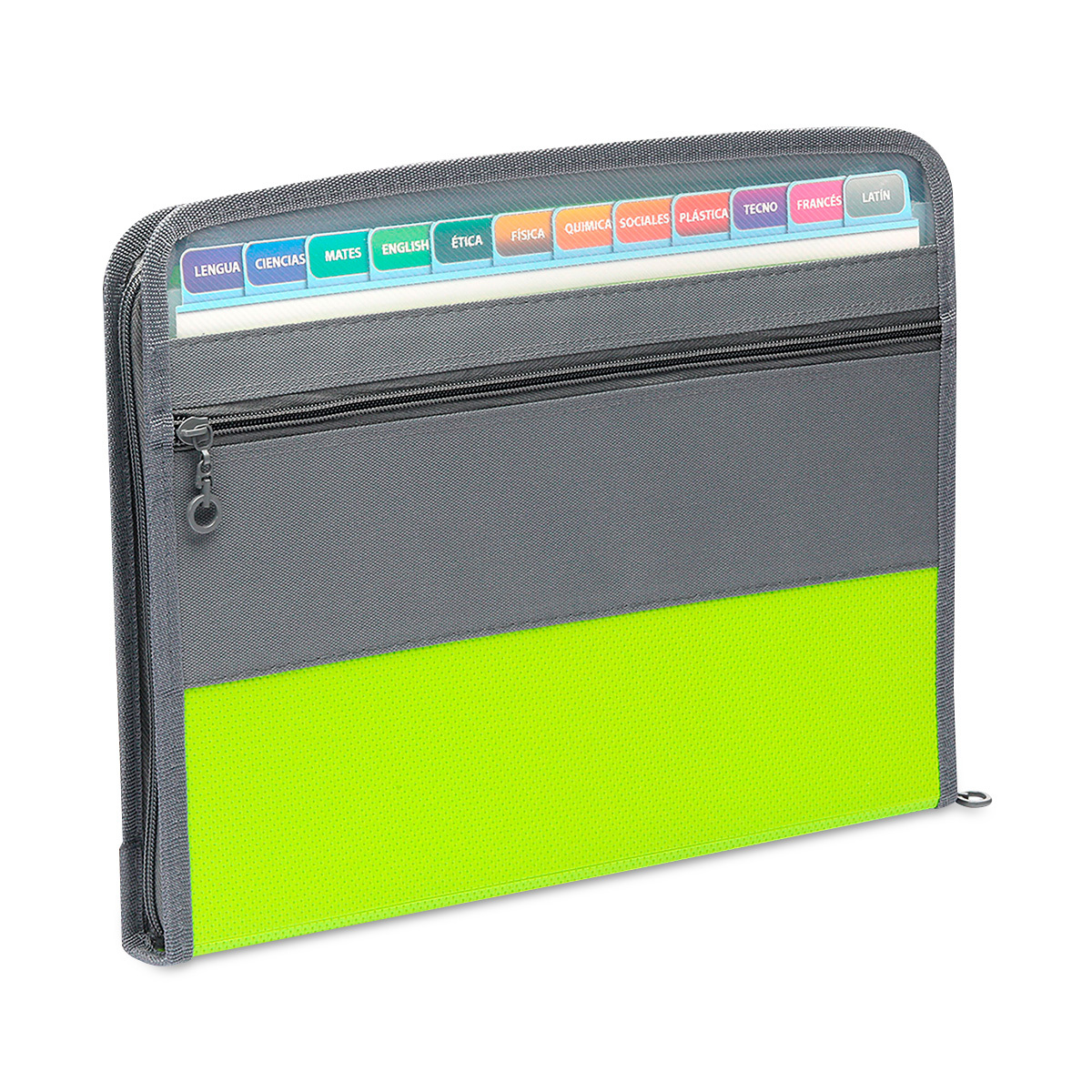 ARCHIVO EXPANDIBLE DE TELA CON ZIPPERIOFFICE13 BOLSILLOS IO-ZP400