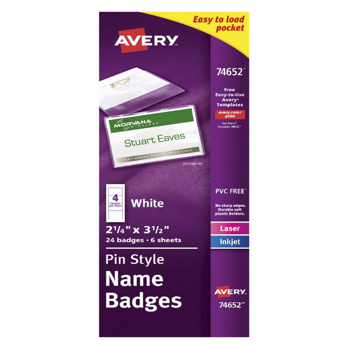 FUNDA PLÁSTICA CON ALFILER 5.7 CM X 8.9 CM BLANCOS PAQ 24 JUEGOS