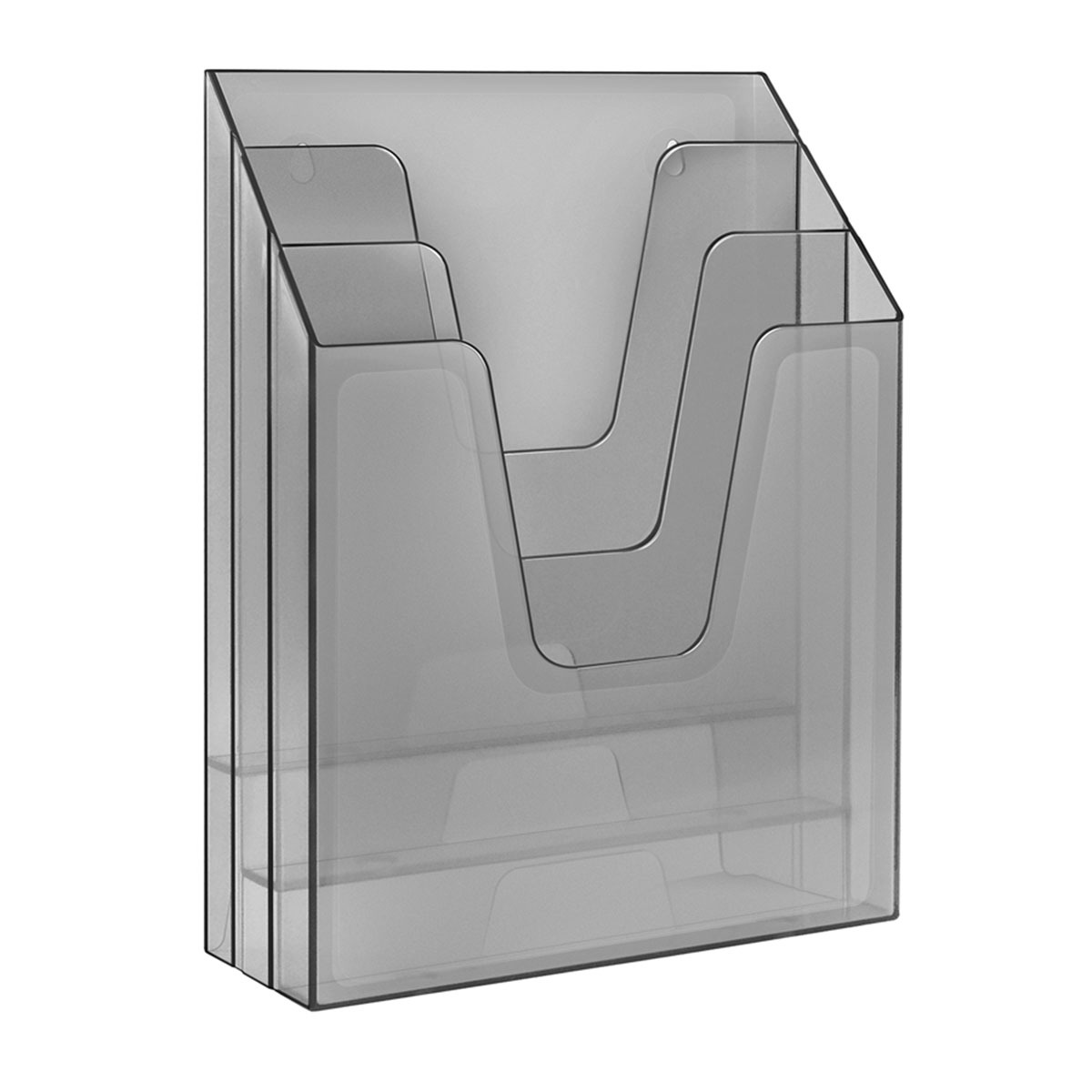 ORGANIZADOR OFICINA VERTICAL 3 DIV NEGRO