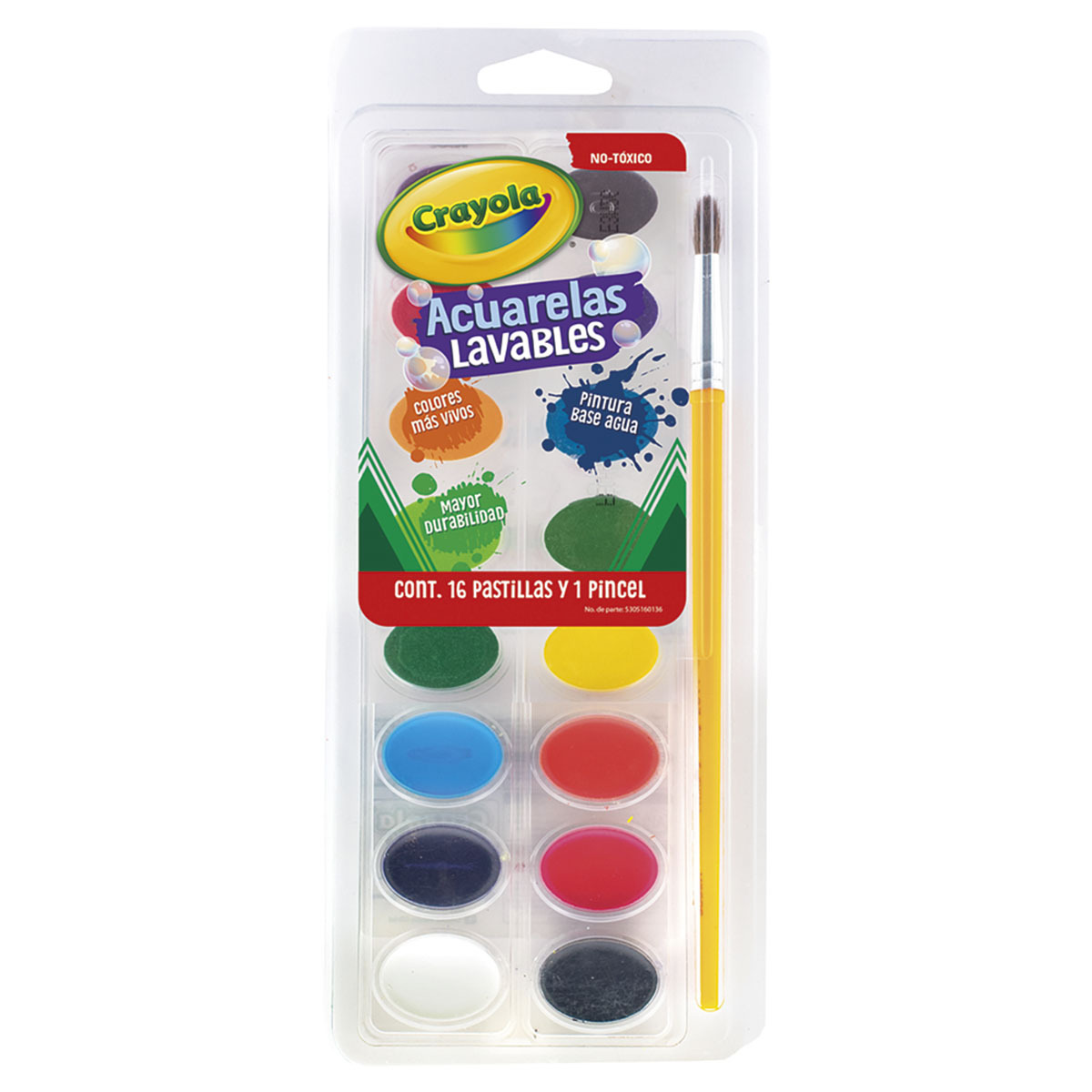 ACUARELAS 16 COLORES CRAYOLA