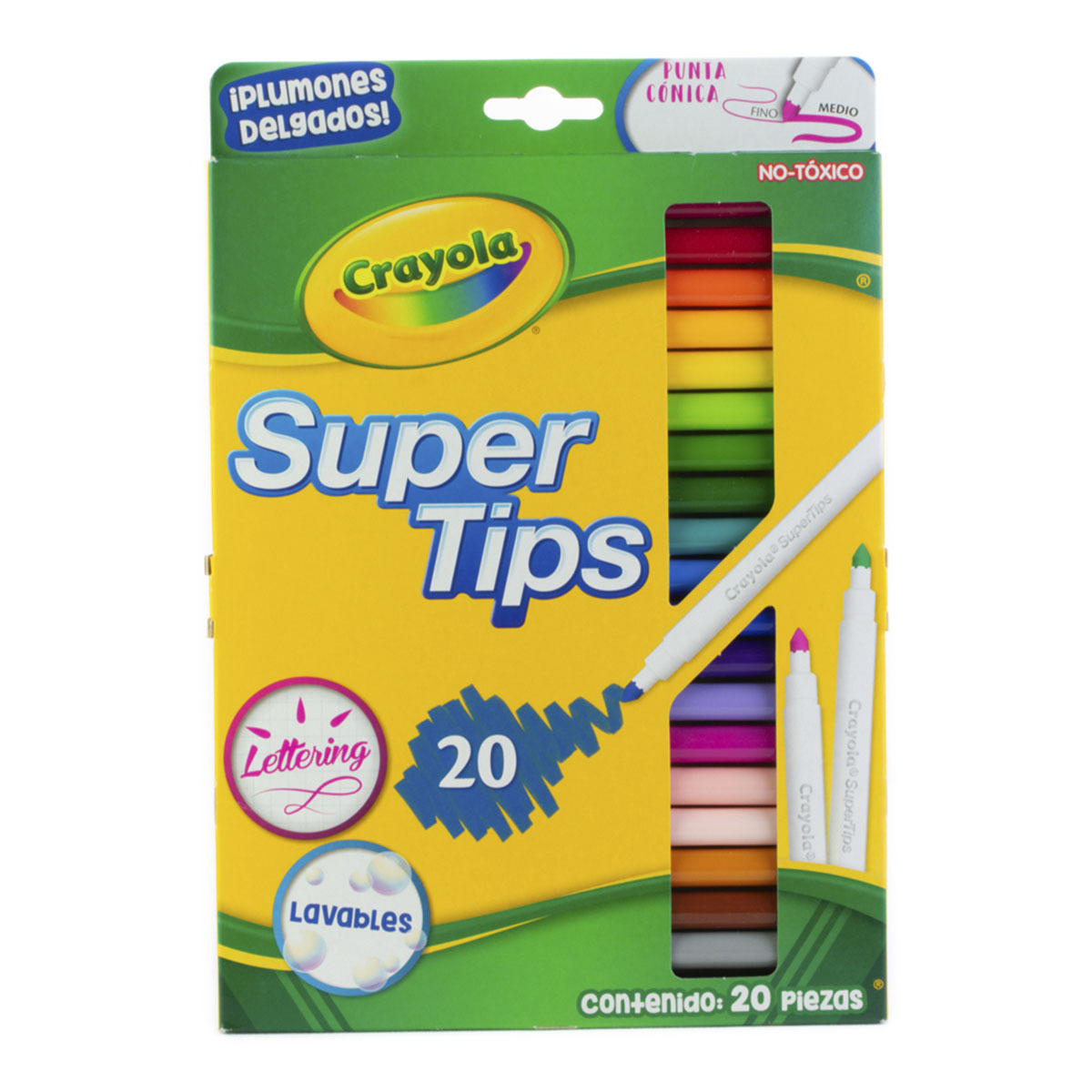 MARCADORES CRAYOLA LAVABLES 20U