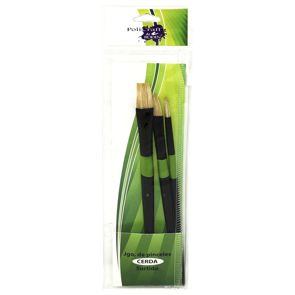 PINCELES SURTIDO MADERA B/3