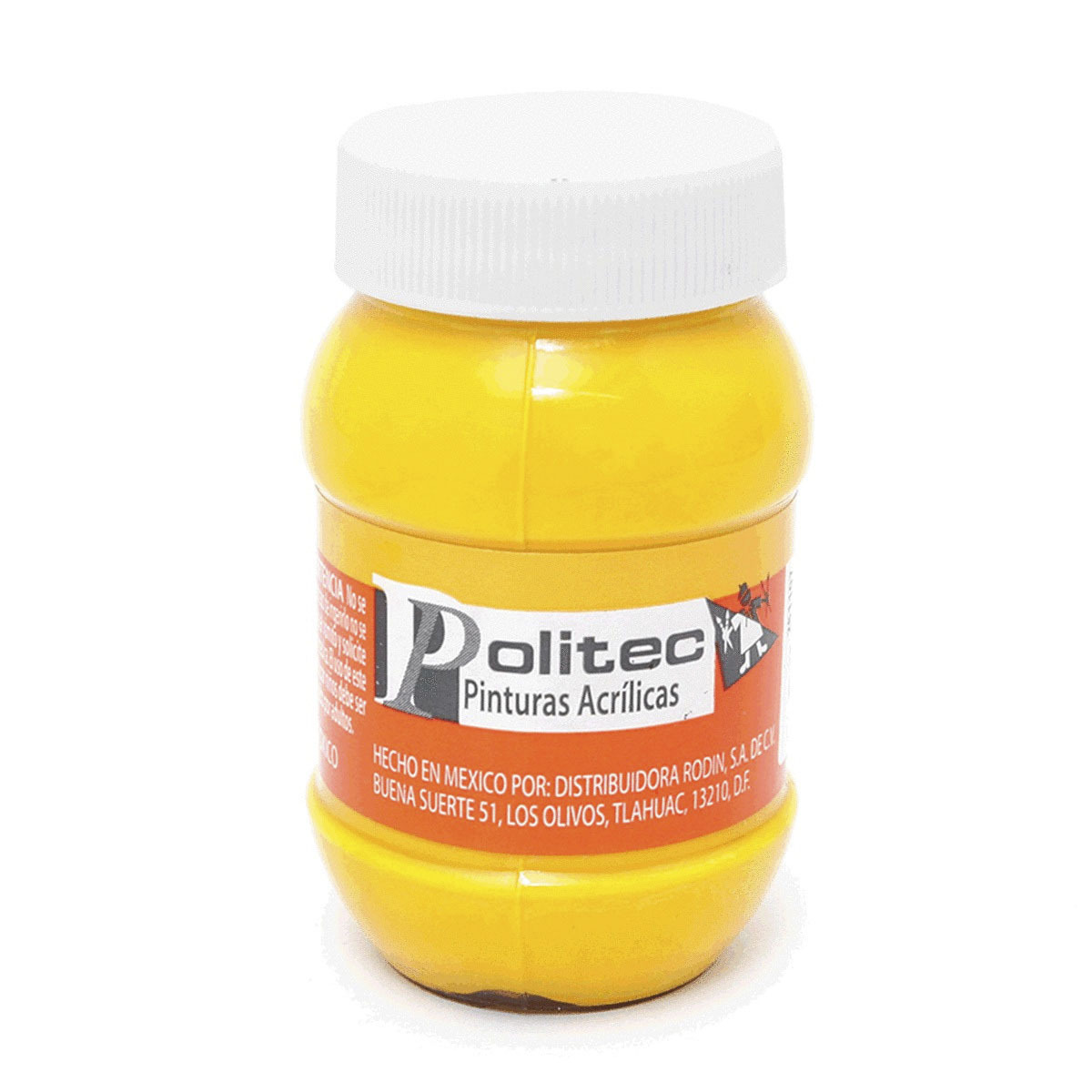 PINTURA ACRILICA AMARILLO MEDIO POLITEC N318 100ML PZ