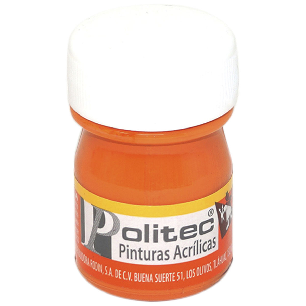 PINTURA ACRILICA NARANJA POLITEC N308 20ML PZ
