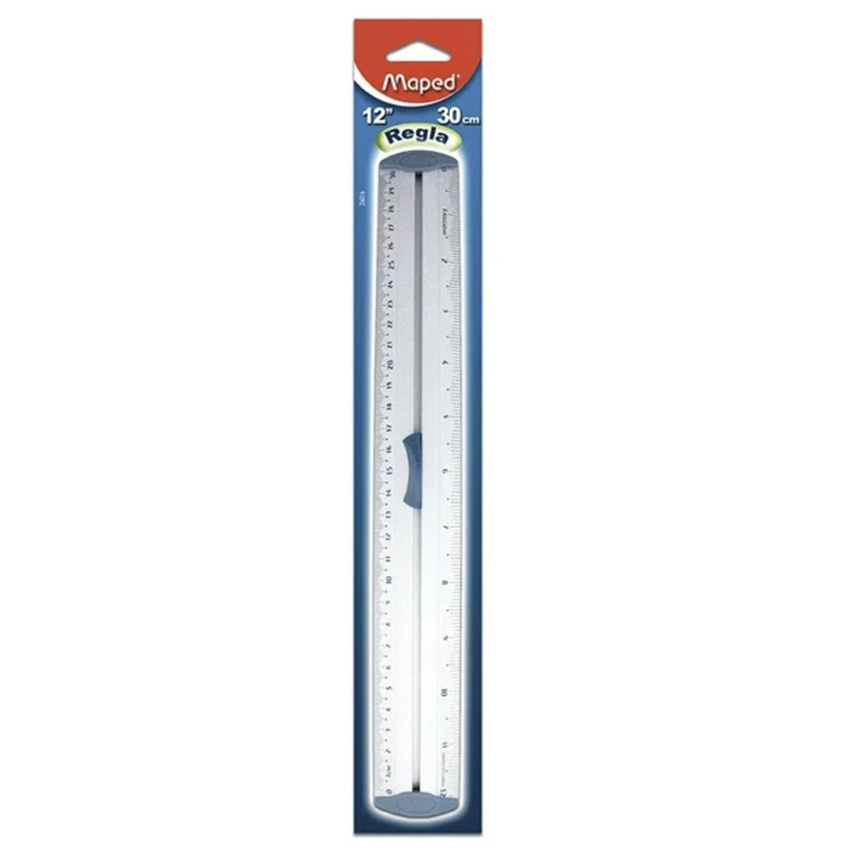 REGLA ALUM 30 CM BLISTER PACK