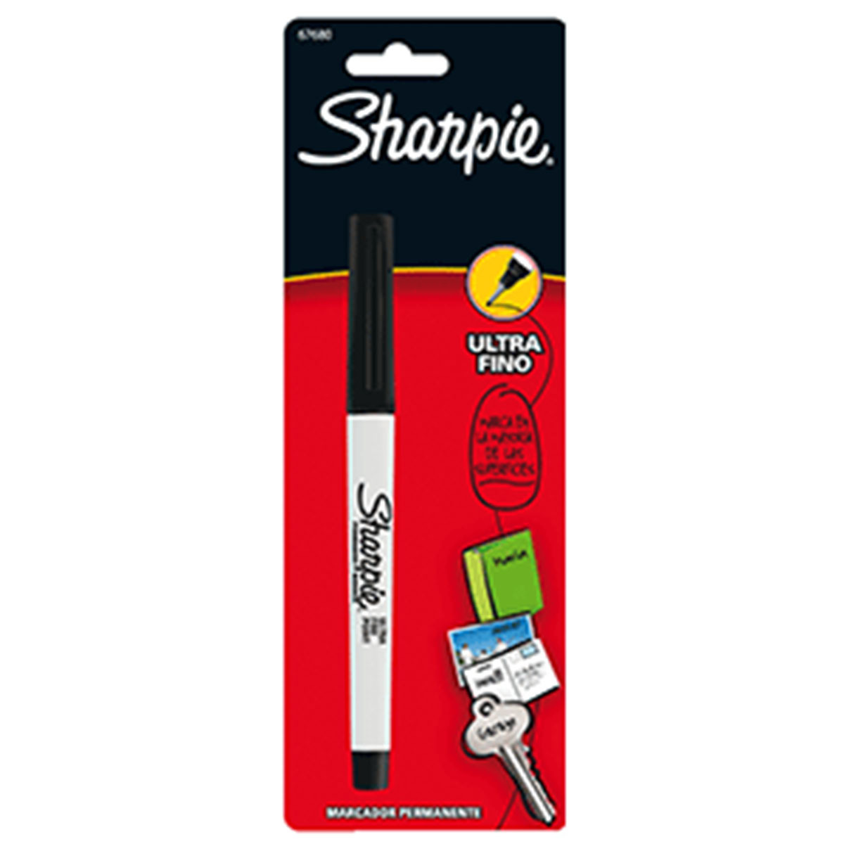 MARCADOR PERMANENTE SHARPIE ULTRFINO NEGRO 1U