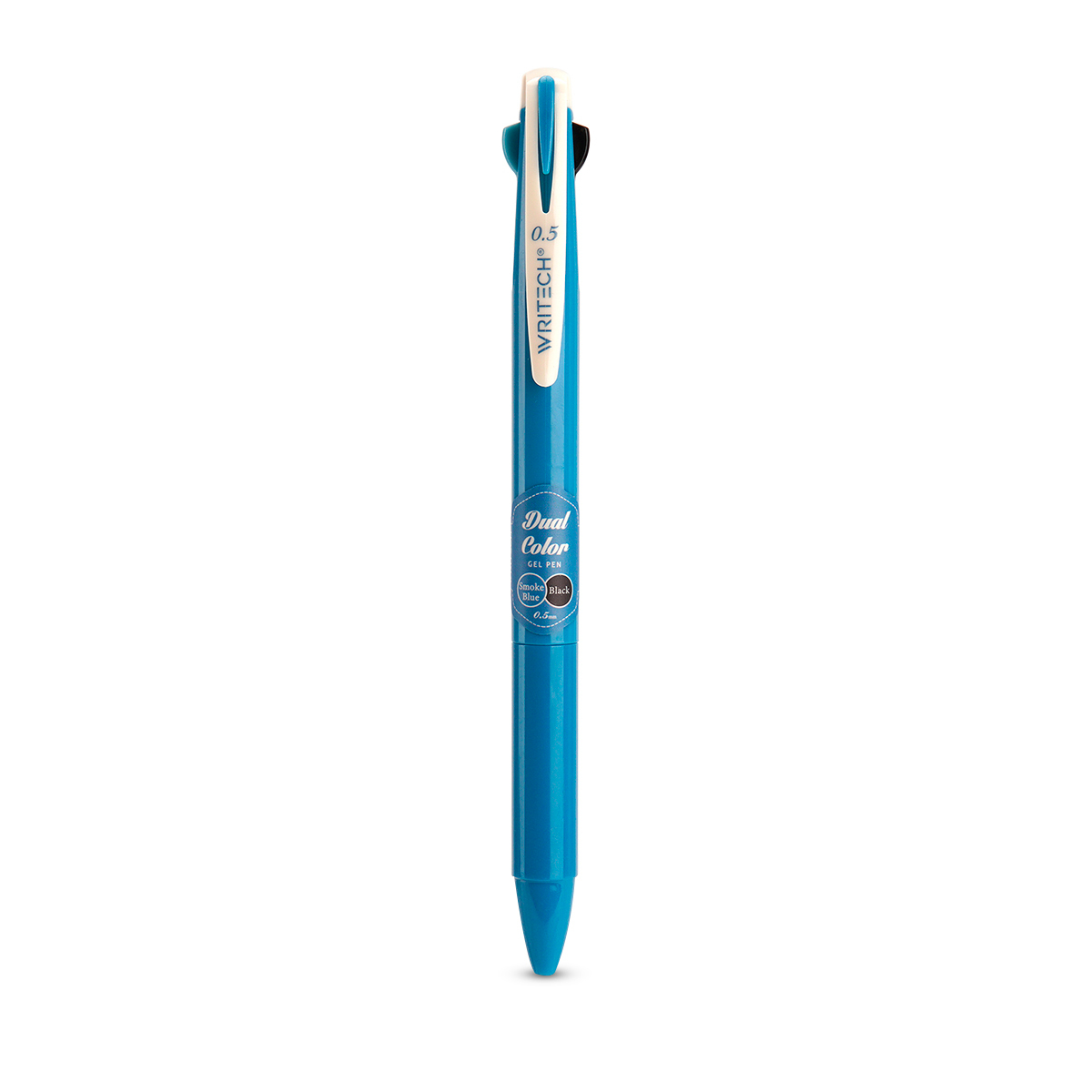 BOLIGRAFO GEL DUAL AZUL GRIS+NEGRO 0.7MM WRITECH
