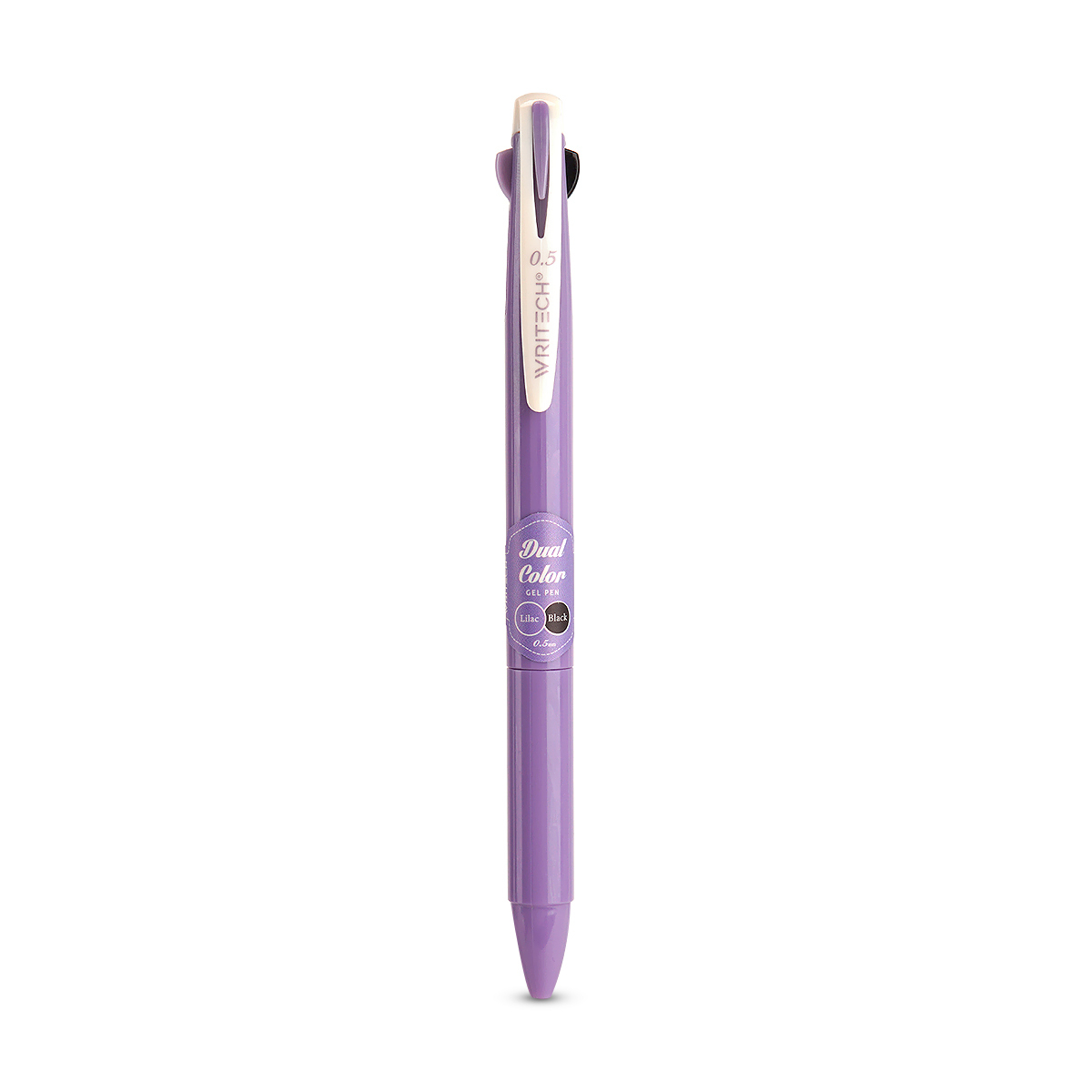 BOLIGRAFO GEL DUAL LILA+NEGRO 0.7MM WRITECH