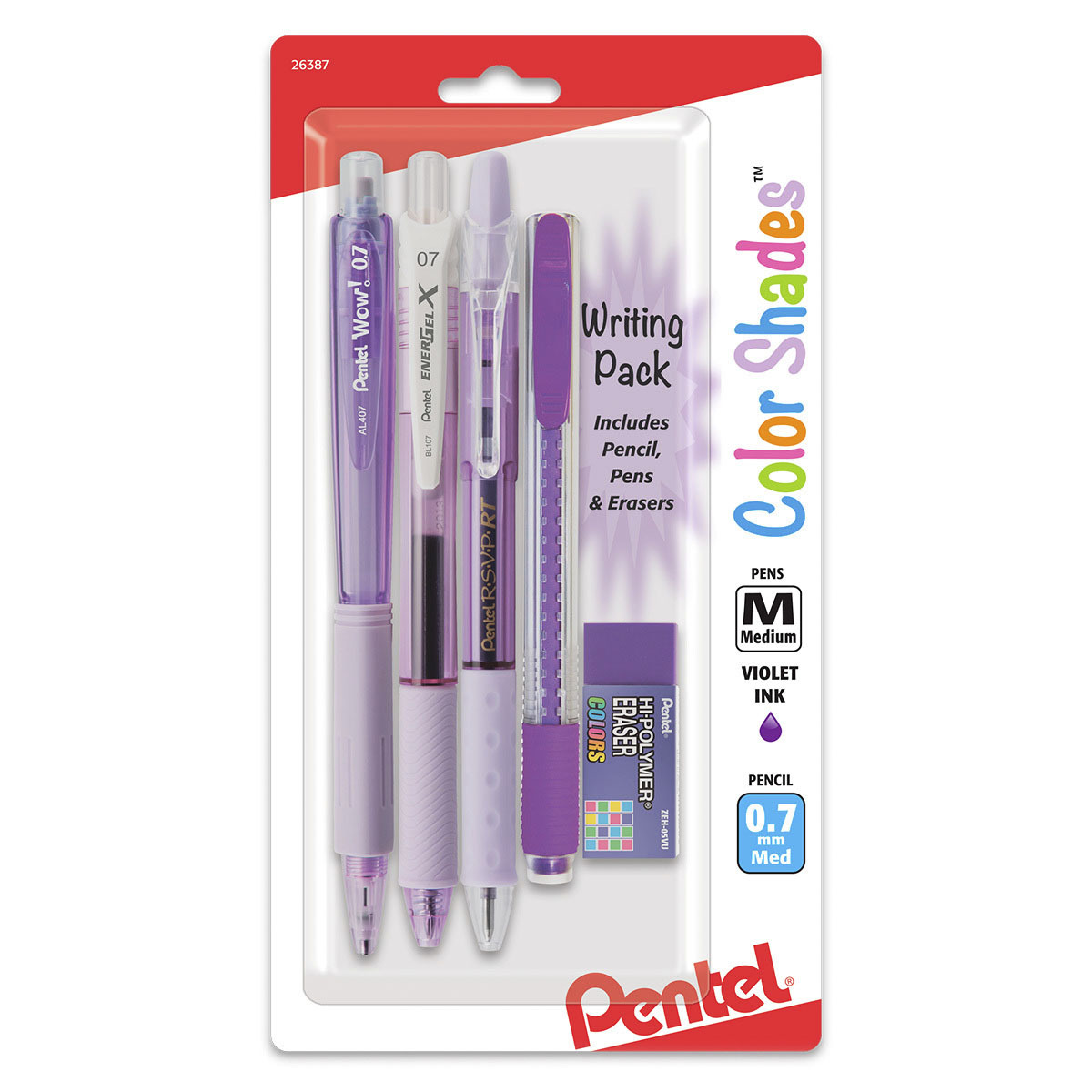 KIT ESCRITURA PENTEL MORADO COLOR SHADES 5U
