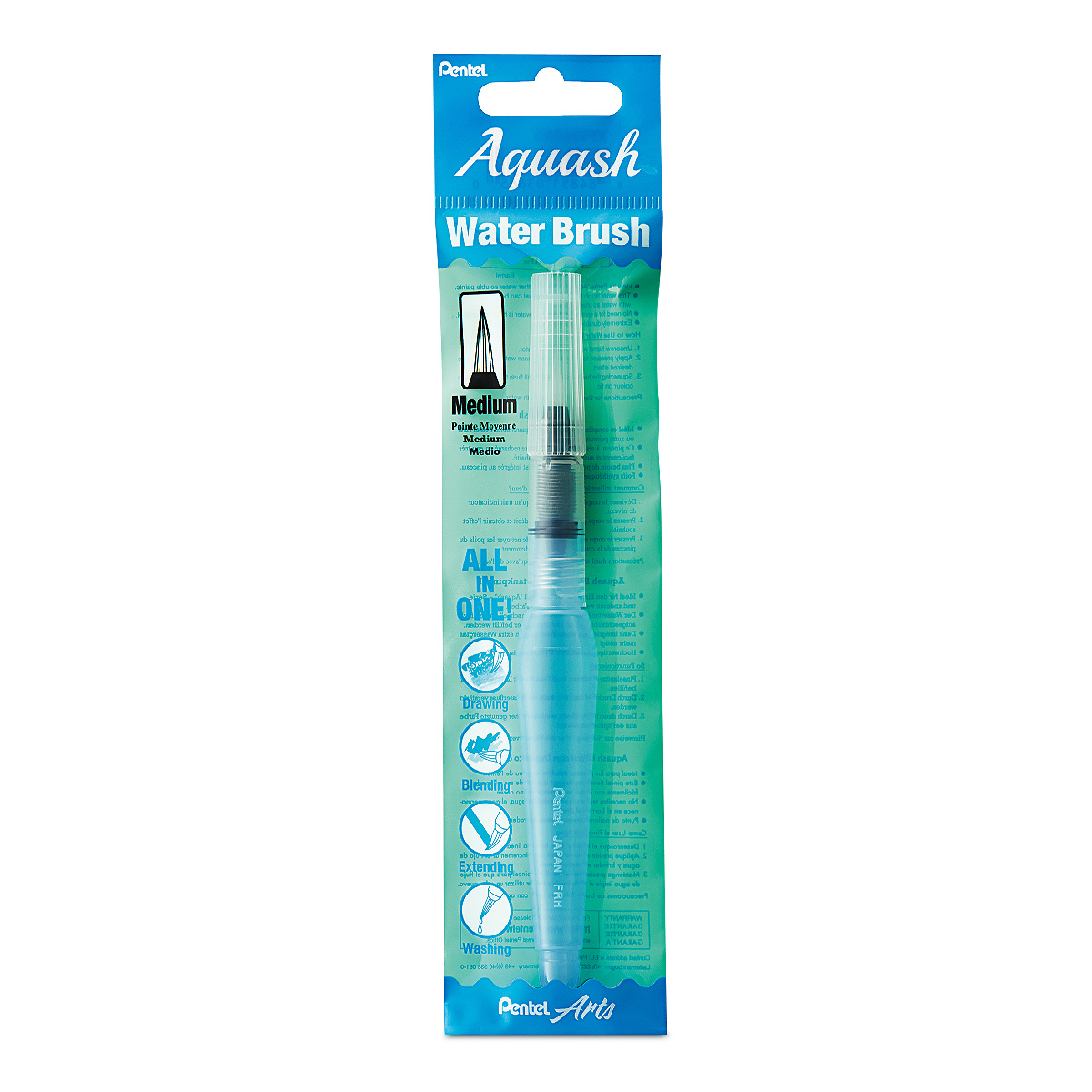 PINCEL DE WATER BRUSH PENTEL MEDIANO 1U