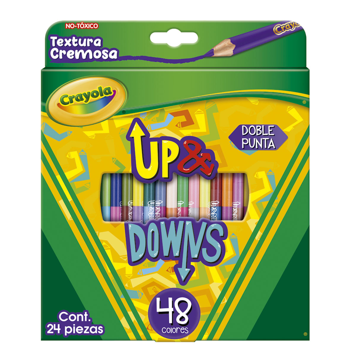 LAPICES DE COLOR CRAYOLA UP DOWNS 24U