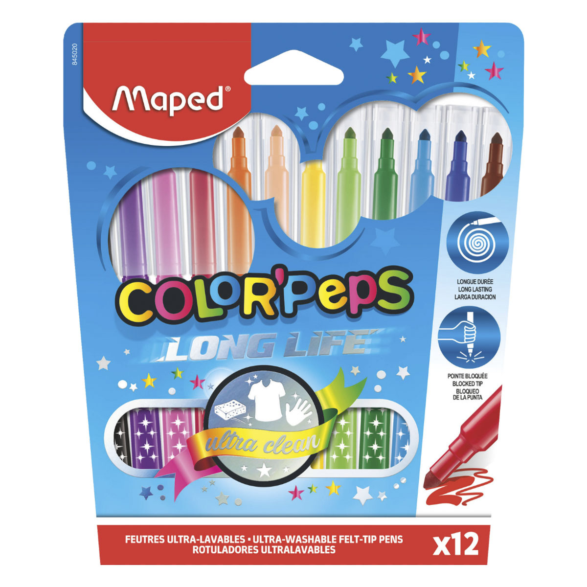 MARCADORES MAPED COLORPEPS LONG LIF4E 12U