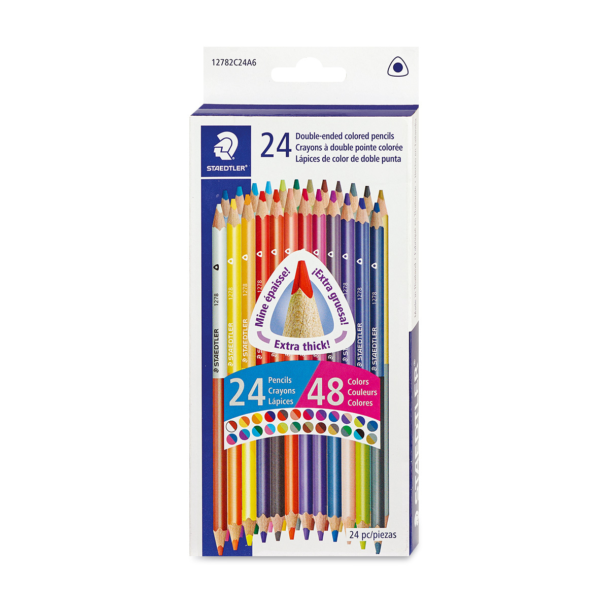 LAPICES DE COLOR STAEDTLER DOBLE PUNTA 24U (48 COLORES)