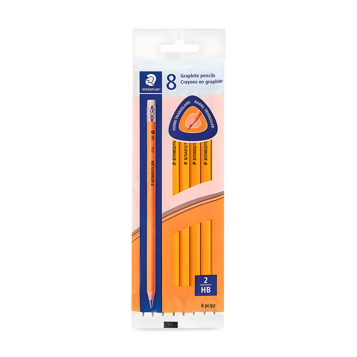 LAPIZ DE GRAFITO STAEDTLER TRIANGULARES HB NO. 2 8U