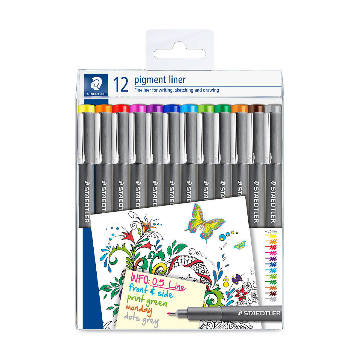 ROTULADOR STAEDTLER PIGMENT 12U