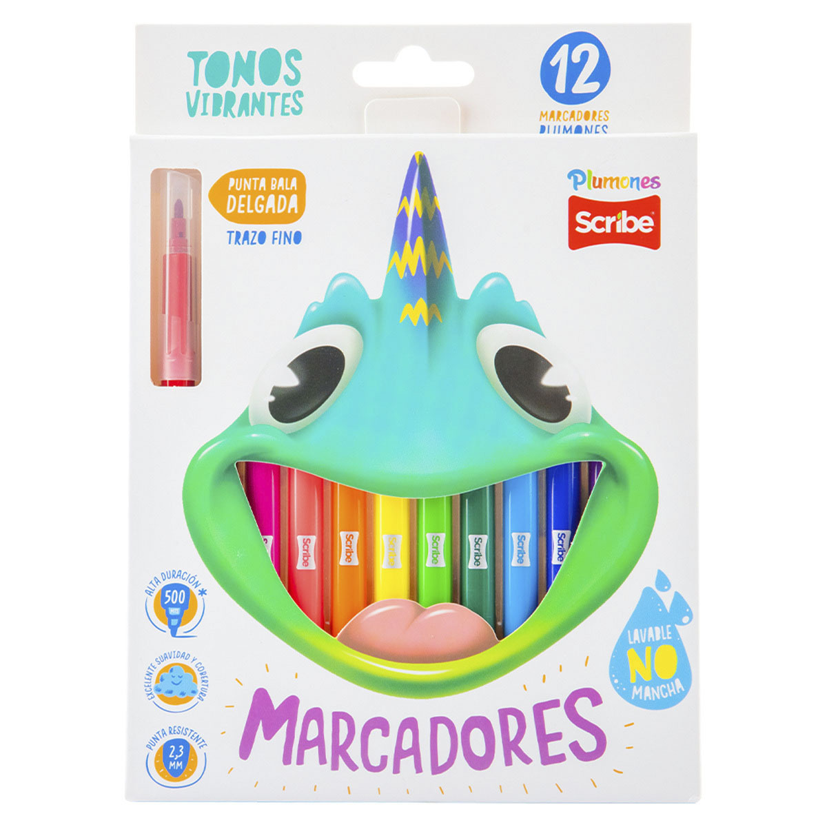 MARCADORES SCRIBE DELGADOS 12U