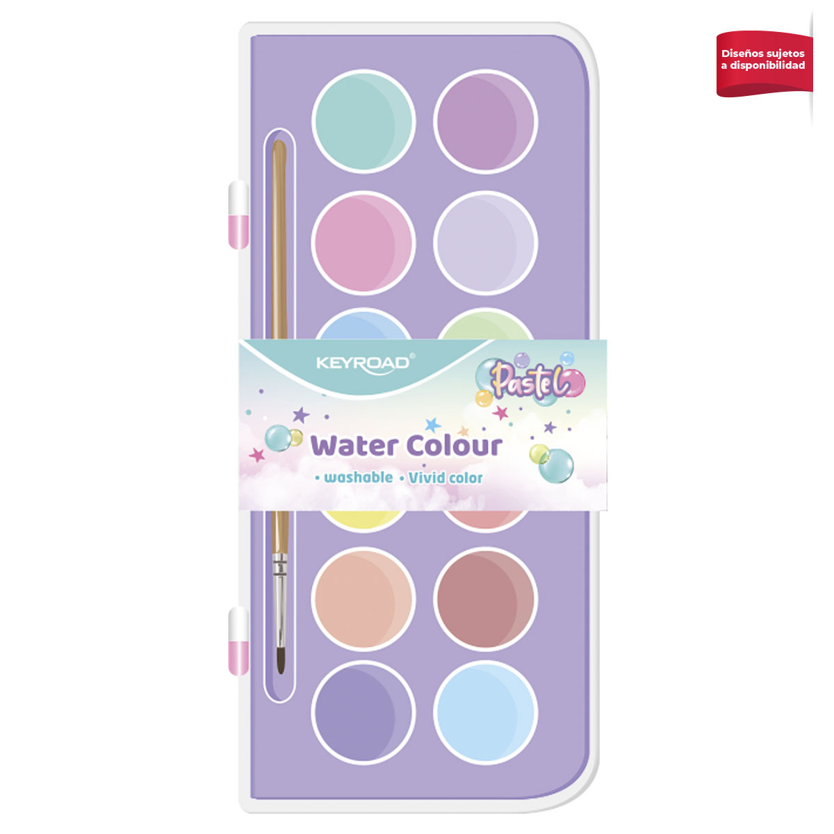 ACUARELAS KEYROAD PASTEL 12U