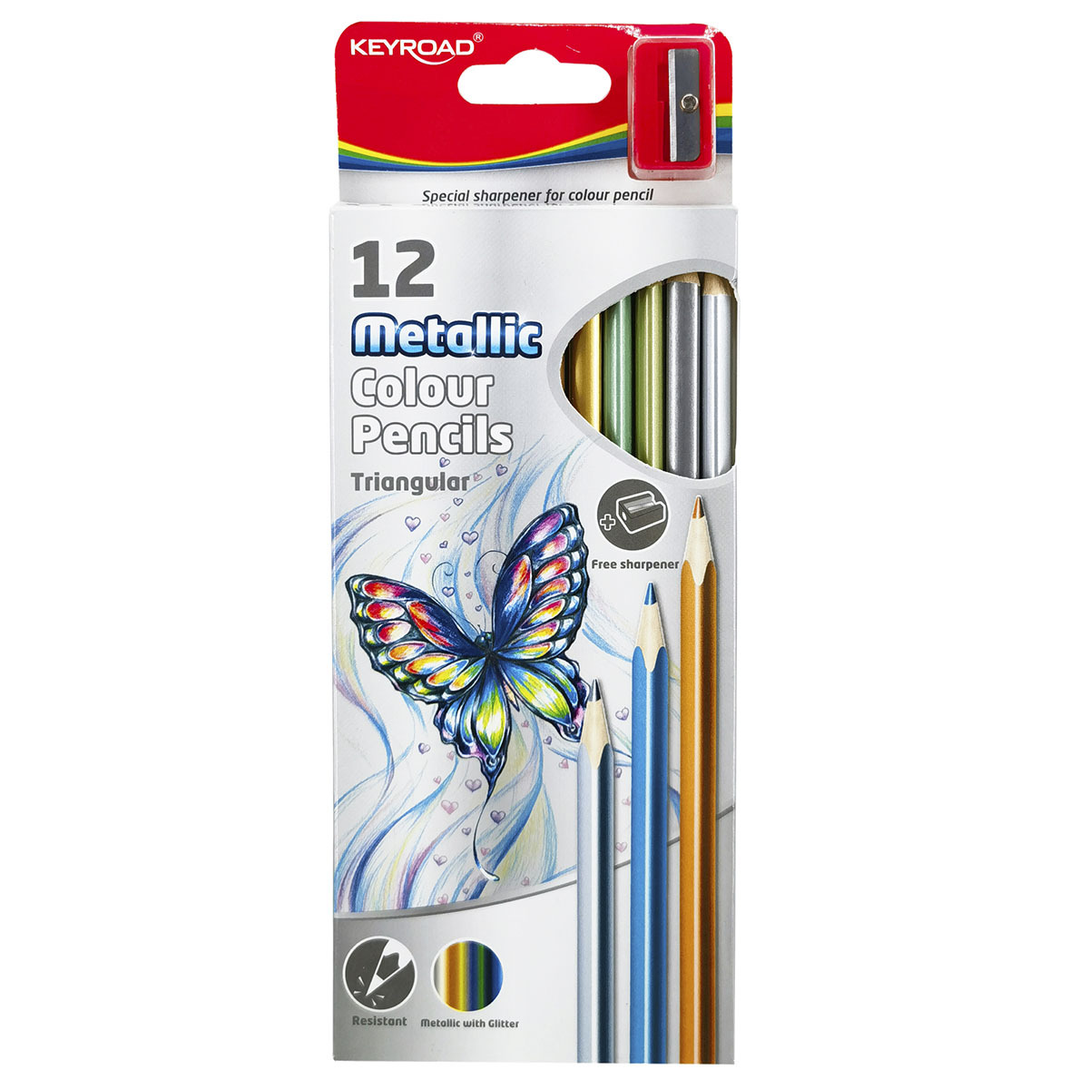 LAPICES DE COLORES KEYROAD METALICOS 12U