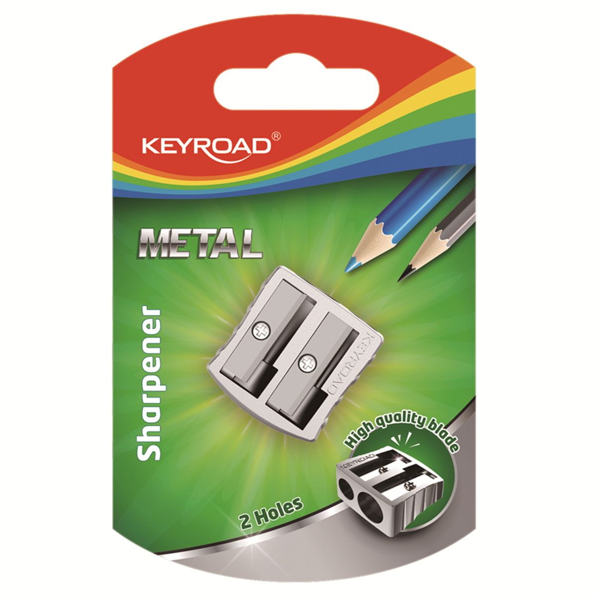 SACAPUNTAS KEYROAD METAL 2O 1U