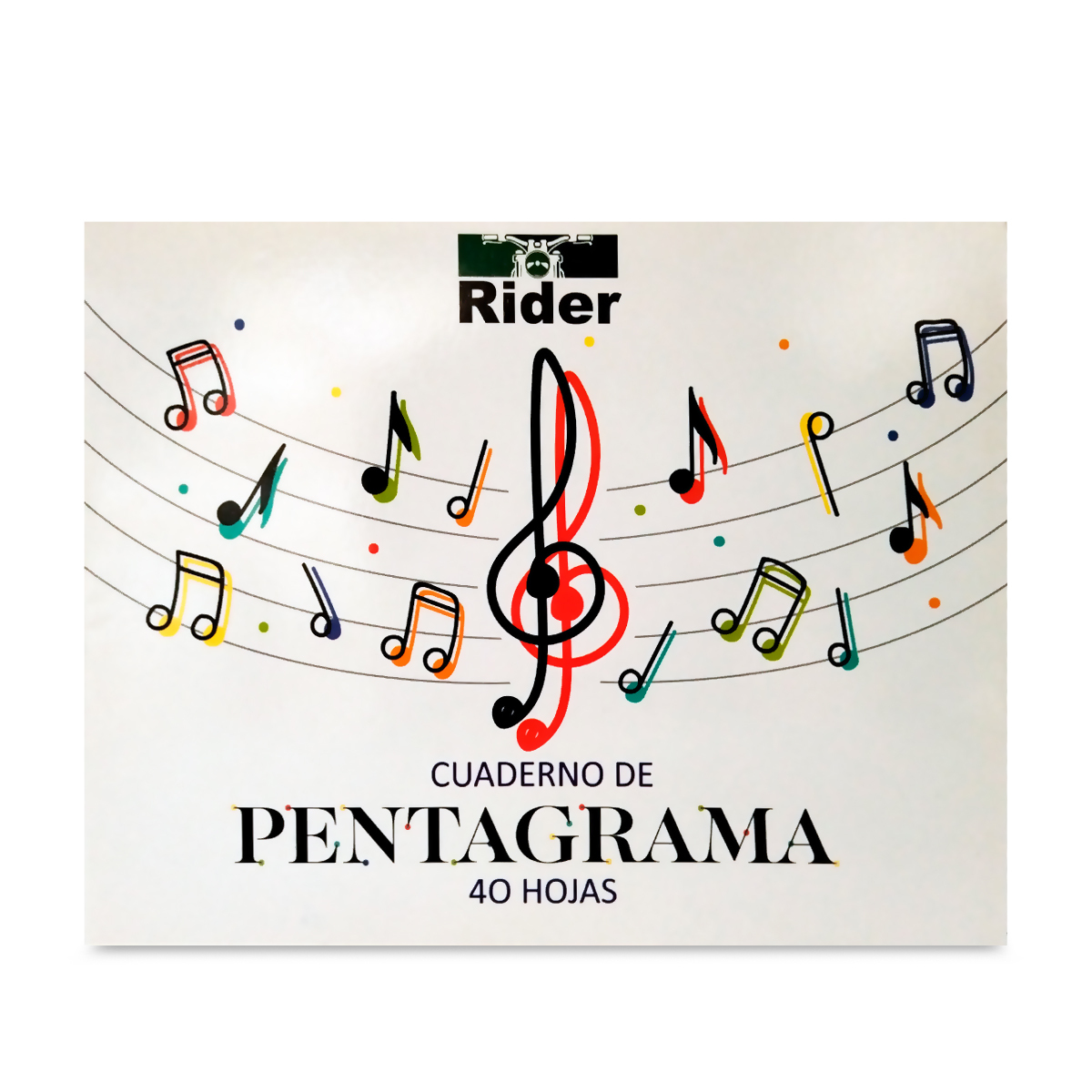 CUADERNO PENTAGRAMA RIDER 8,5 X 6,5 40 HOJAS