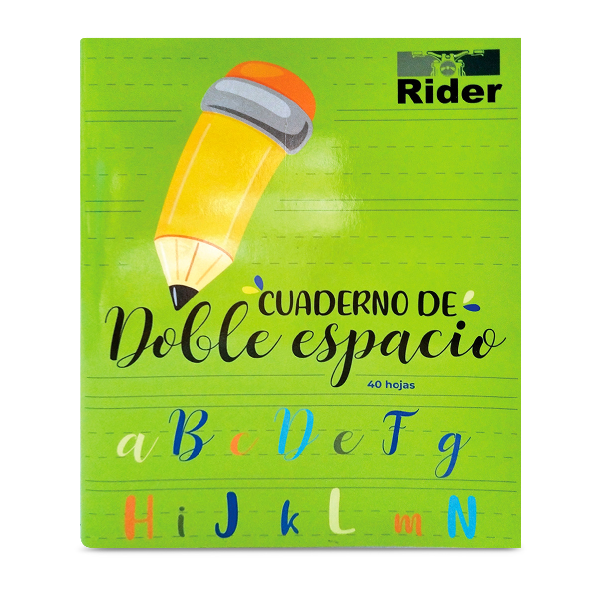 CUADERNO RIDER DOBLE ESPACIO 8,5 X 6,5 40 H