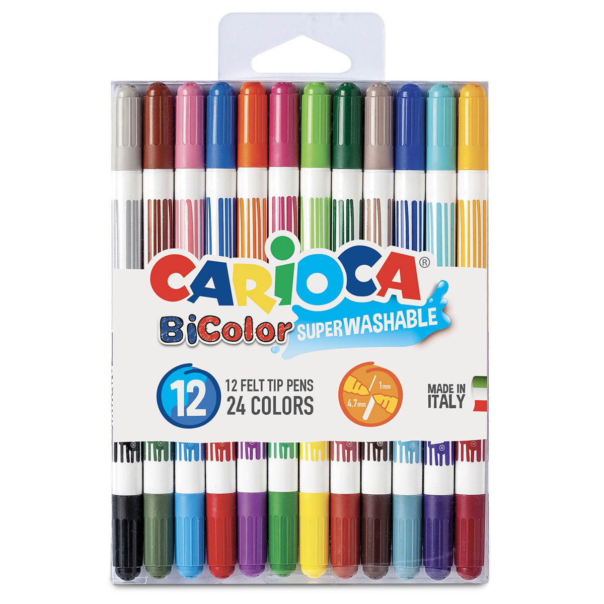 MARCADORES CARIOCA BICOLOR 12U