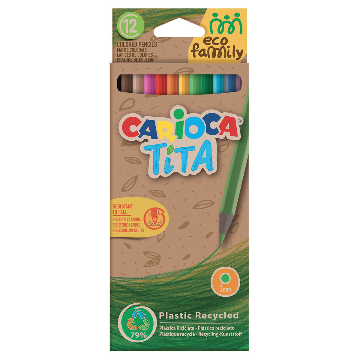LAPICES DE COLORES CARIOCA ECO TITA 12U