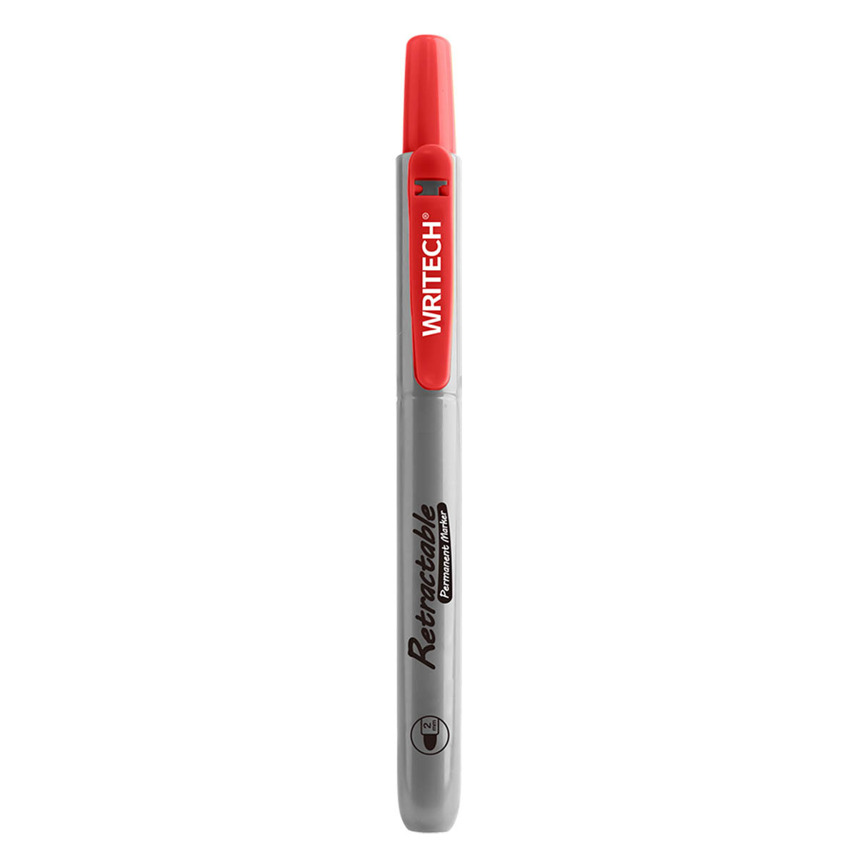MARCADOR PERMANENTE WRITECH RETRACTIL ROJO