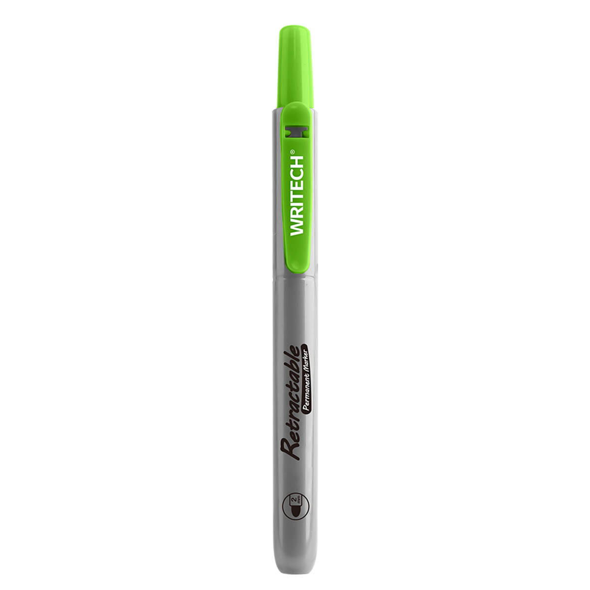 MARCADOR PERMANENTE WRITECH RETRACTIL VERDE