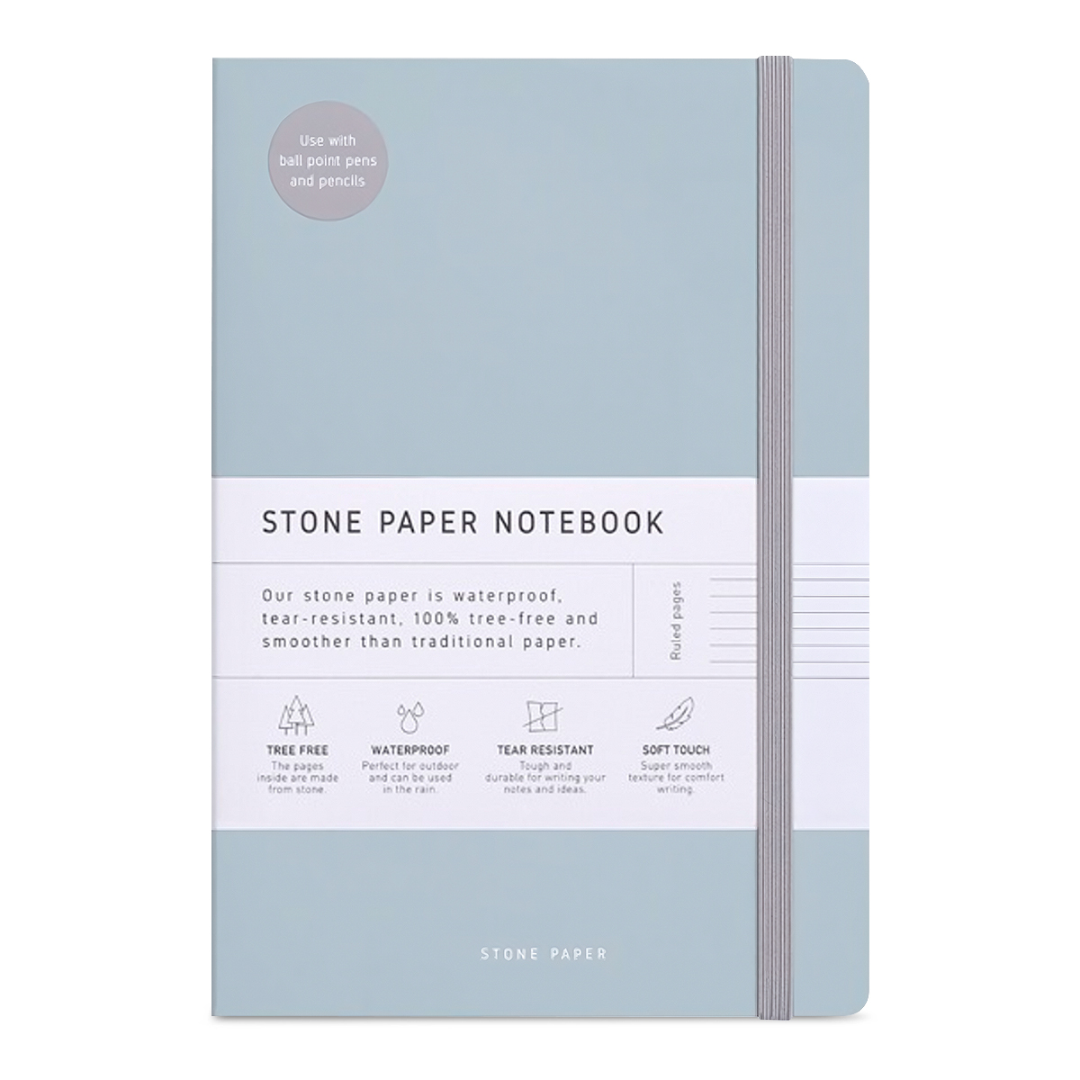 CUADERNO PASTA FLEXIBLE PAPEL PIEDRA 64H (HOJA CON LINEAS)