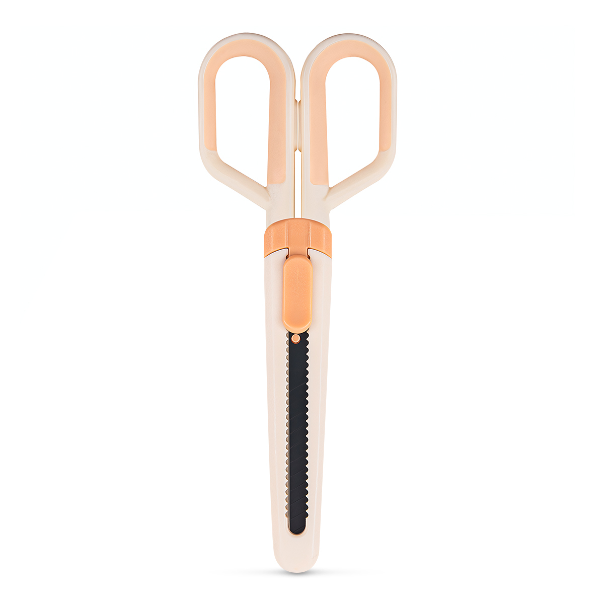 TIJERA FIZZ 2 EN 1 TIJERA + CUTTER BLANCA