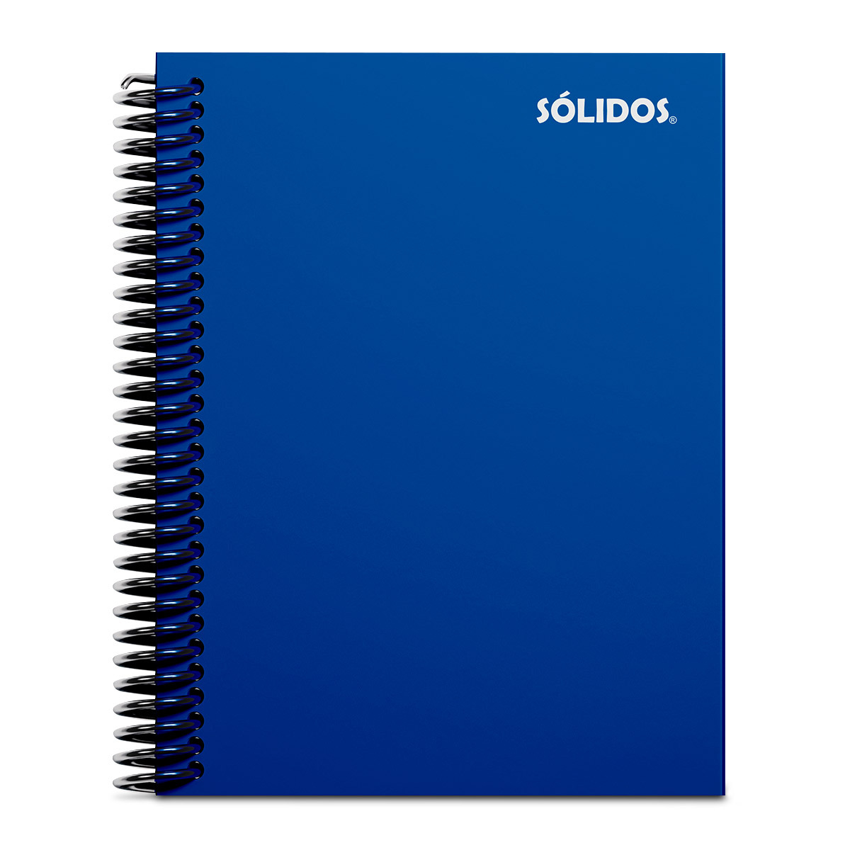 CUADERNO SOLIDO ESPIRAL CARTA PASTA FLEXIBLE AZUL 100H LINEAS