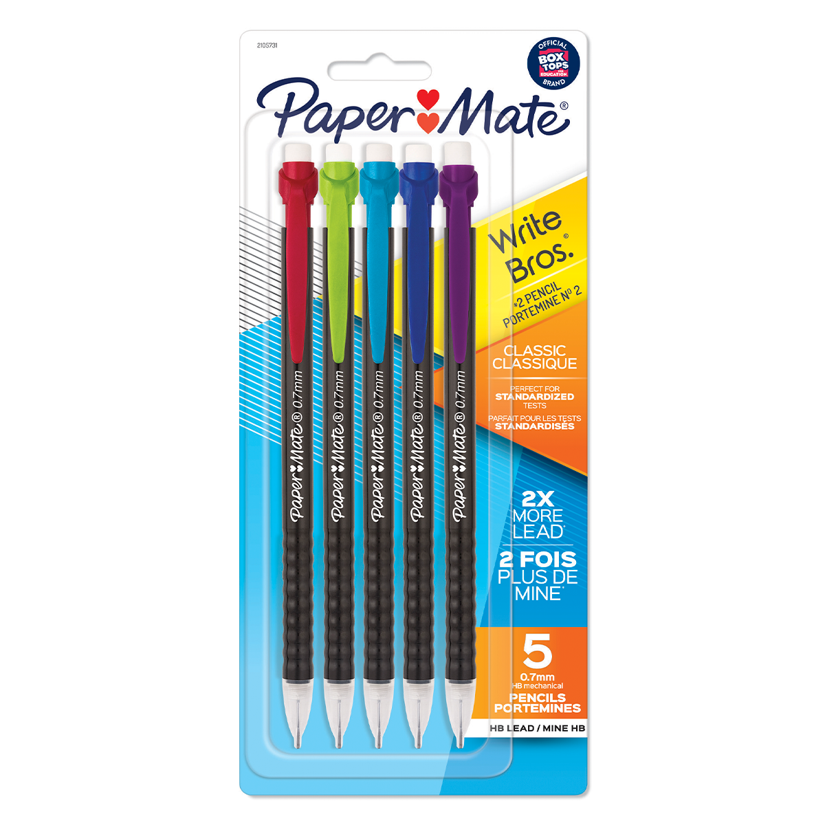 PORTAMINAS PAPER MATE CLASICO 0.7MM 5U