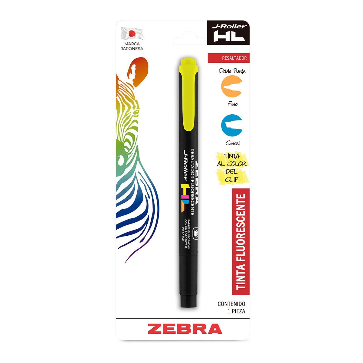 MARCATEXO ZEBRA J-ROLLER HL AMARILLO 1U
