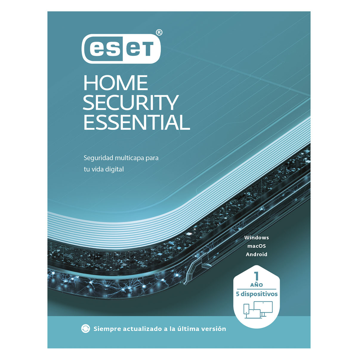 ANTIVIRUS ESET HOME SECURITY ESSENTIAL 1 YEAR 5 DEVICES