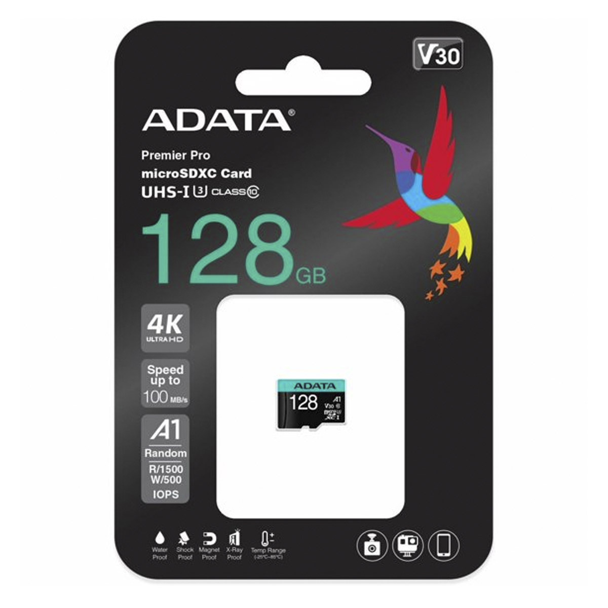 MEMORIA ADATA MICRO SD 128GB AUSDX128GUI3V30
