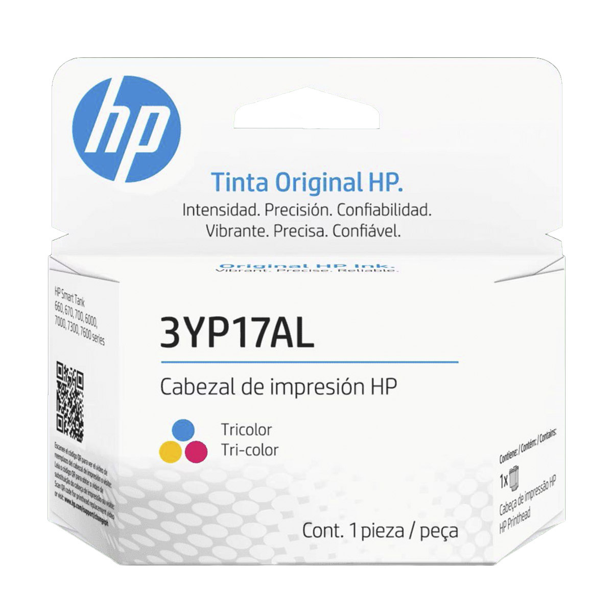 CABEZAL DE IMPRESIÓN TRICOLOR TANQUE DE TINTA HP-  3YP17A