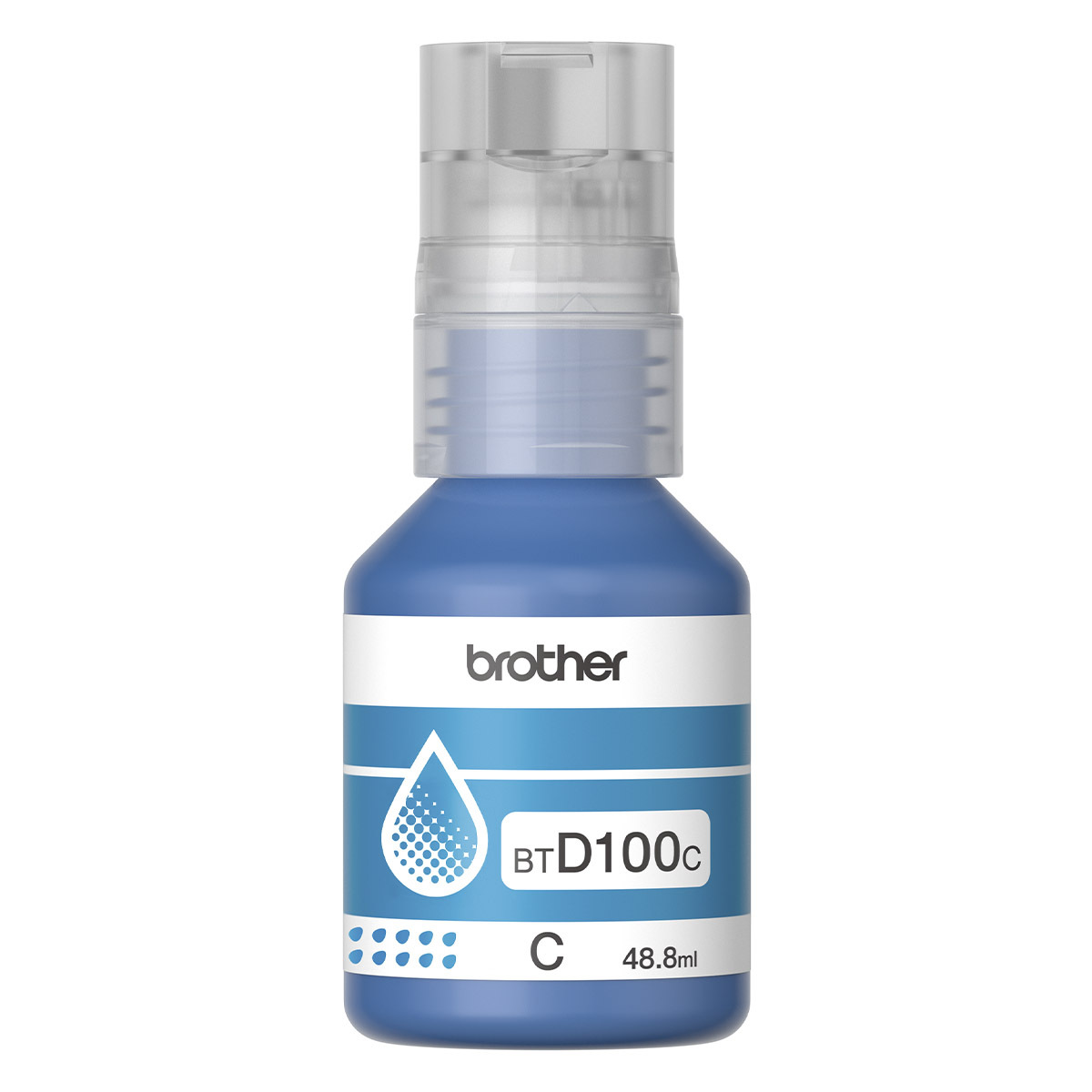 BOTELLA DE TINTA BROTHER COLOR CIAN BTD100C