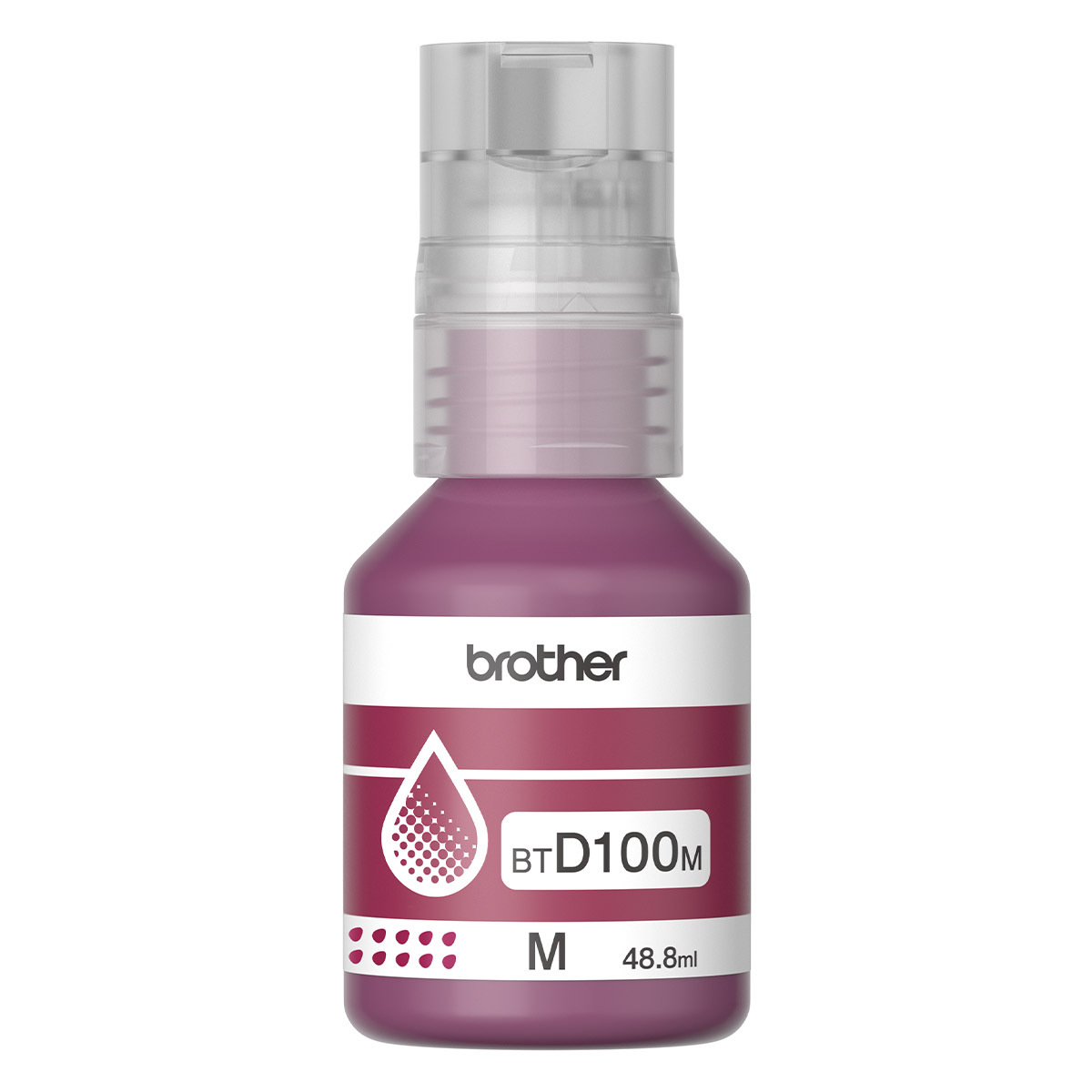 BOTELLA DE TINTA BROTHER COLOR MAGENTA BTD100M