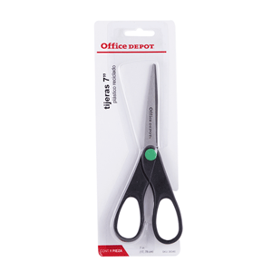 TIJERA 7 DE OFICINA PLASTICO NEGRO ACERO OFFICE DEPOT TIJERA 7 DE OFICINA PLASTICO NEGRO ACERO OFFICE DEPOT