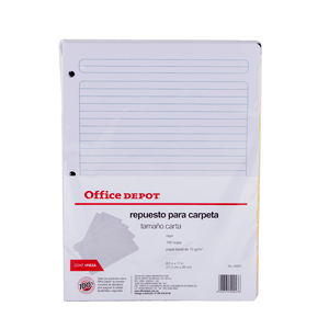 REPUESTO DE HOJAS T/CARTA 100 HJS RAYA OFFICE DEPOT VALUE REPUESTO DE HOJAS T/CARTA 100 HJS RAYA OFFICE DEPOT VALUE